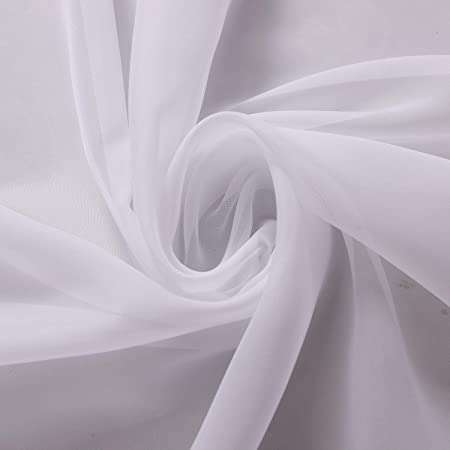 Voile - Plain Voile 280cm - Per Meter - White