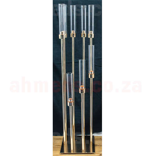 Candle Holder -  8 Candle Glass Candelabra - 405-1