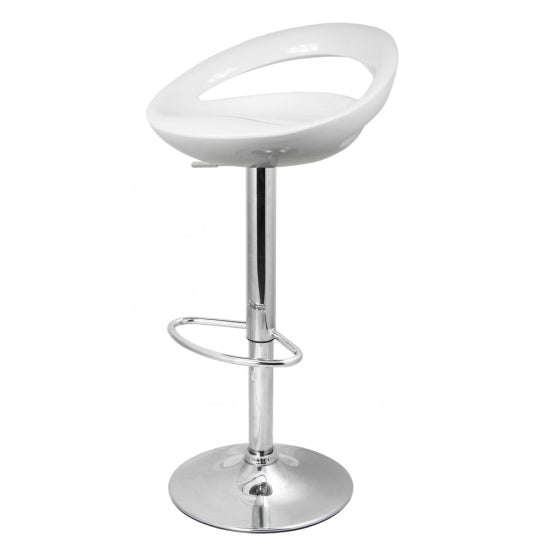Barstool - Cut Out Glossy - White