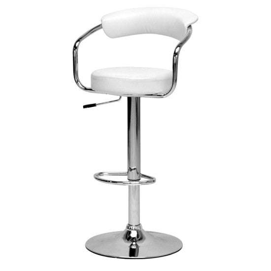 Barstool - Round Arm - White