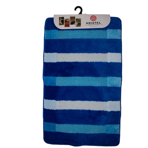 Bathroom mat - Large 3 Piece  Set - Blue & light Blue