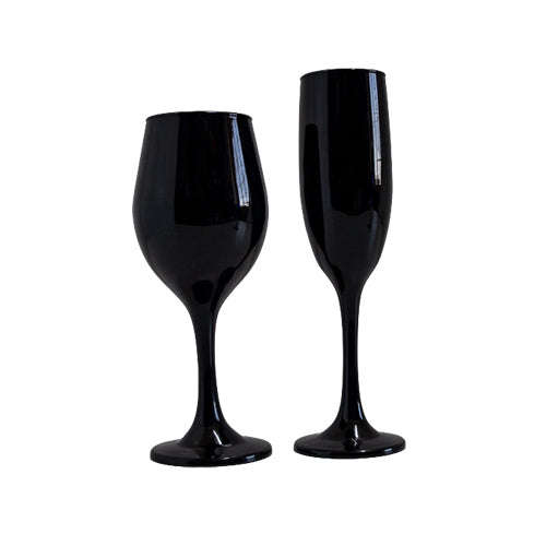 Stemware - Full Colour - Black - 6's