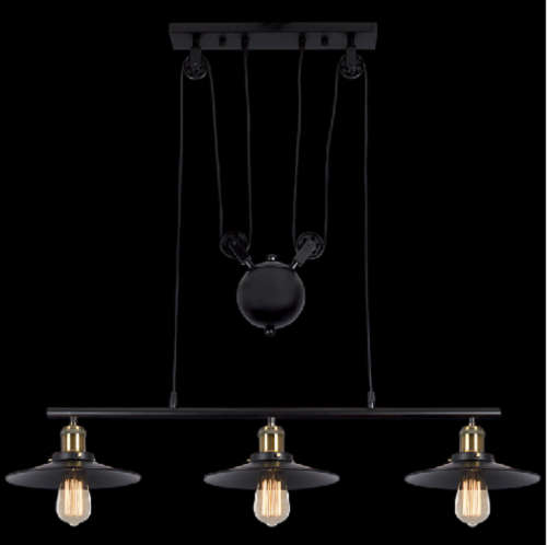 Chandelier Light - CH238/3 Black