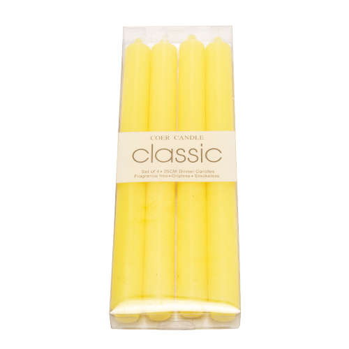 Candles - 4pc Colour Candles 25cm
