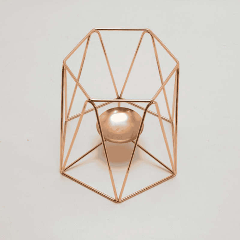 Centre piece- Wire Vases Hexagon Bucket