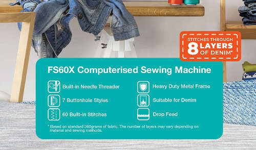 Brother FS60X - Computerised Sewing Machine - Domestic