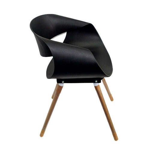 Giselle Wooden Leg Cafe Chair