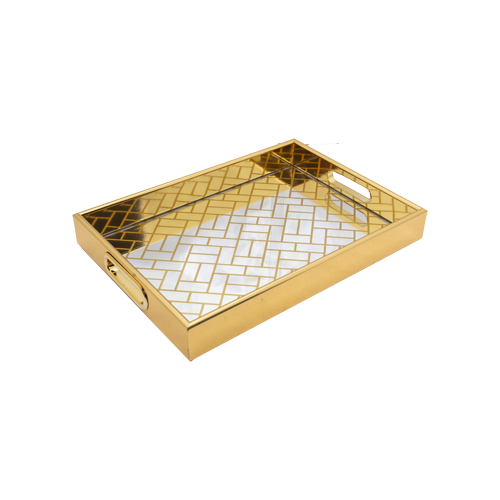 Serving Tray - Herringbone 2pc Set