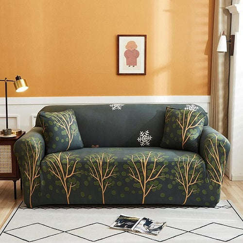 Sofa Covers - Printed - 8pc Set 2211 - Grey 10