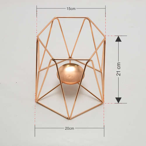 Centre piece- Wire Vases Hexagon Bucket