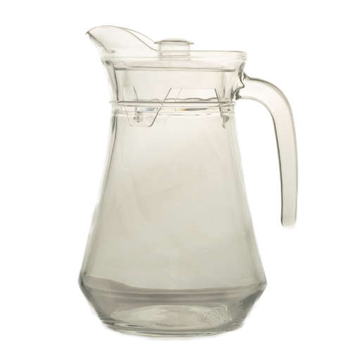 Jug - 1.5L Glass With Lid