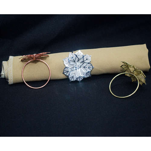 Napkin Ring -  Leaf Design