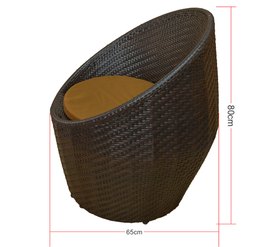 Patio Furniture  - Round Tub Chair & Table Set