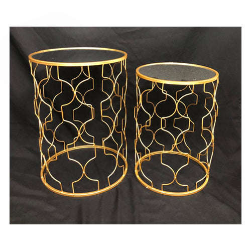 Server Tables - Side Table Set - Gold