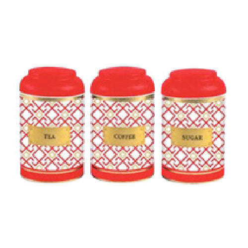 Printed Bread Bin and Canister Set - Oval