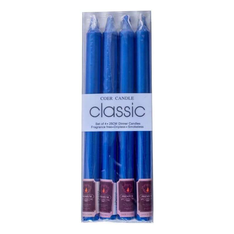 Candles - 4pc Premium 25cm Candles