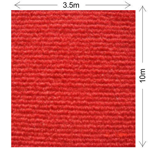 Carpet - Events Floor Rib Carpets - Per Roll - 3.5m x 1m (per meter)