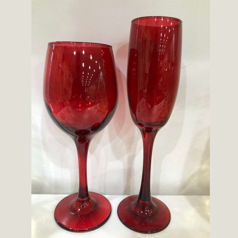 Stemware - Full Colour - Red - 6's