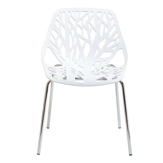 Chairs - Leaf Chair Square Back - Cafe Chair - White