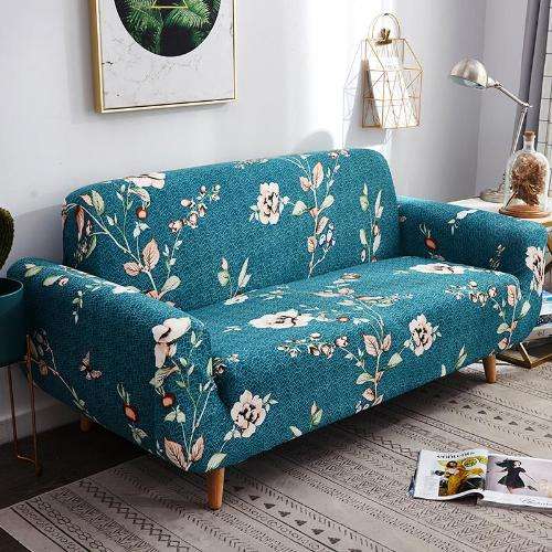 Sofa Covers - Printed - 8pc Set 2211 - Plain Grey