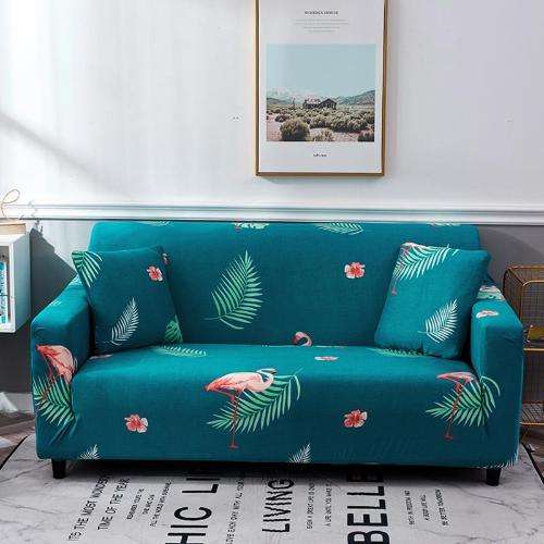 Sofa Covers - Printed - 8pc Set 2211 - Plain Grey