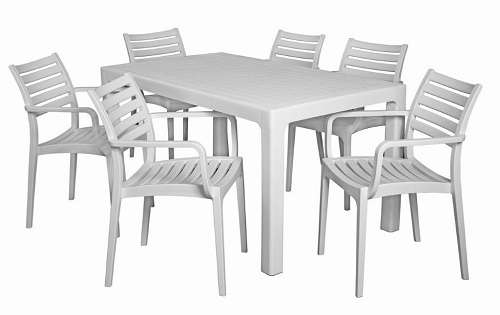 Verona Cafe Table - 6 Seater