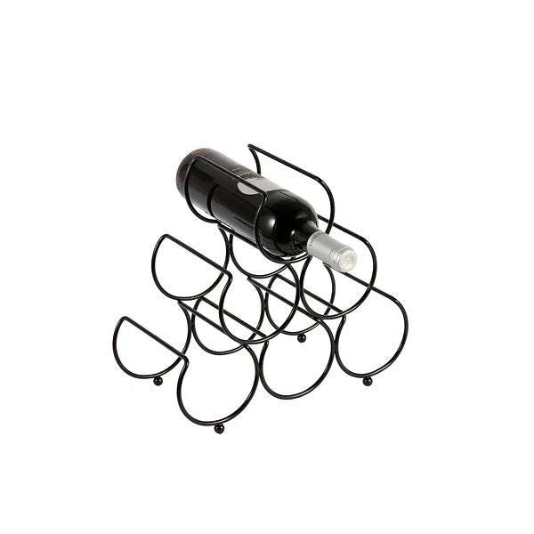 Bottle Rack - 6 Bottle Triangle - Black