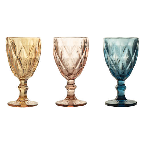 Stemware - Thick Crystal Colours - 6's
