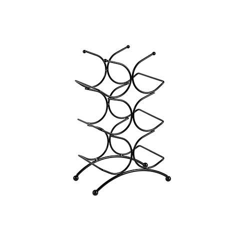 Bottle Rack - 6 Bottle Upright - Black
