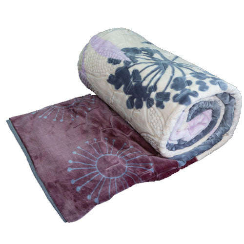 Blankets - Sesli Zoya King Size Blankets - Beige