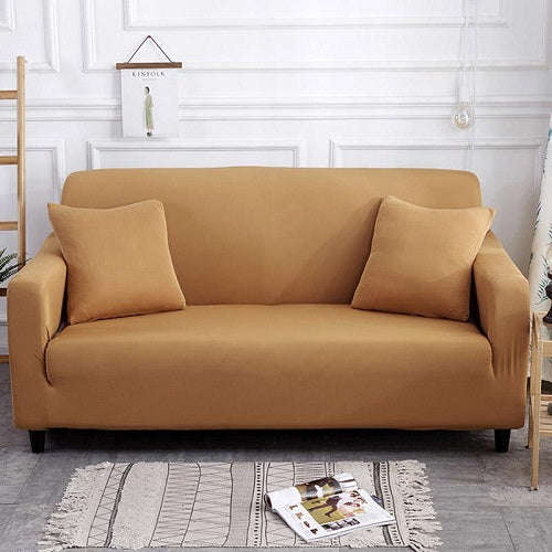 Sofa Covers - Printed - 8pc Set 2211 - Plain Grey