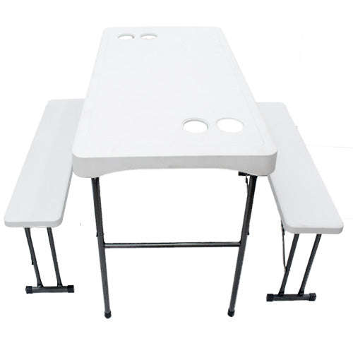 4 Seater - Trestle Table with Benches