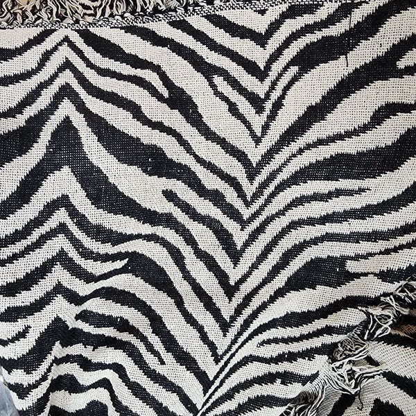 Throws - Chenille Zebra Design 220cm*280cm