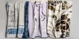 Blankets - Sesli Zoya King Size Blankets - Beige