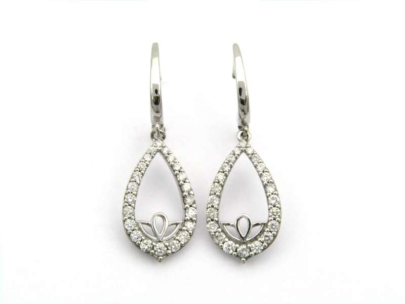 18K gold Diamond Guardian Angel drop earrings by Browns.