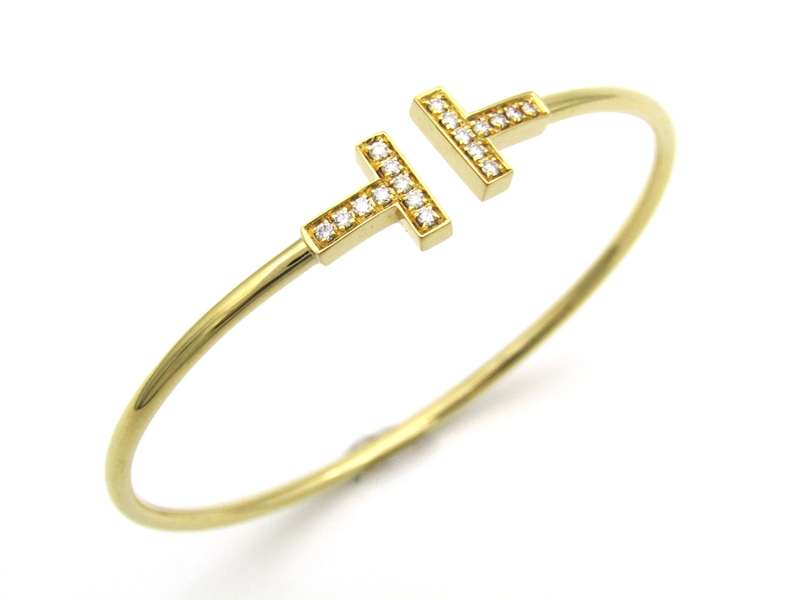 Tiffany & Co. T Diamond Wire Bracelet.