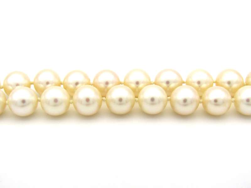 18K gold pearl and diamond necklace by Browns.