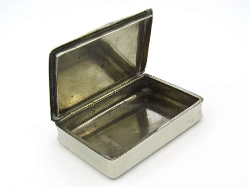 German silver snuff box, Frankfurt, Circa 1780.