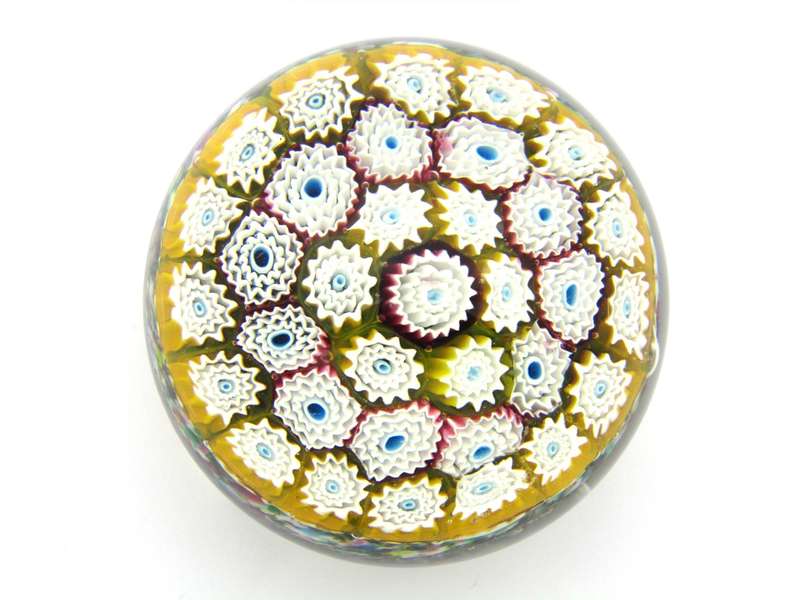 Murano Millefiori Art Glass paperweight, Circa 1970's.