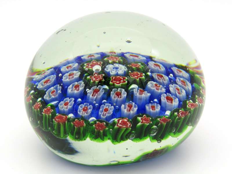 Murano Millefiori Art Glass paperweight, Circa 1960's.