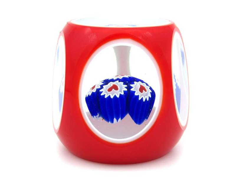 An unusual Murano Millefiori glass paperweight, Circa 1970's.