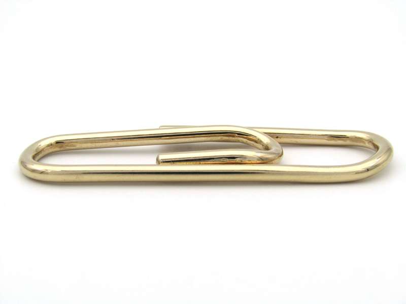 9K gold paperclip, circa 1970's.