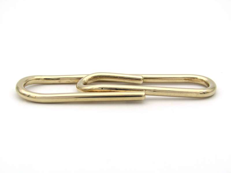 9K gold paperclip, circa 1970's.