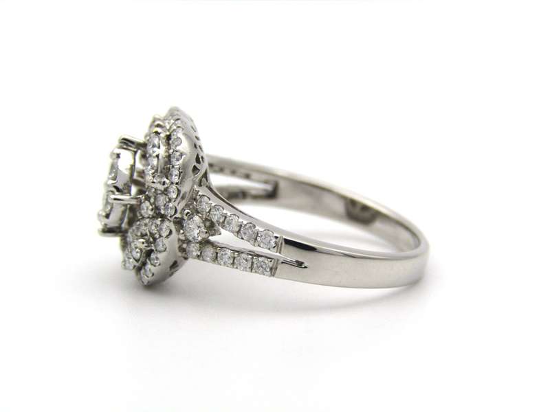18K gold diamond ring.