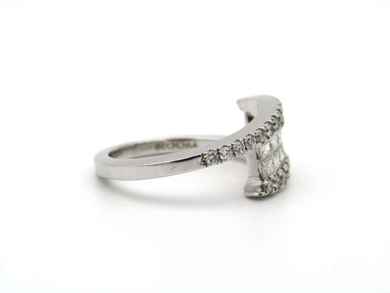 18K gold diamond ring.