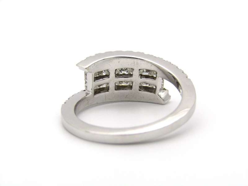 18K gold diamond ring.