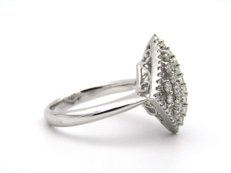 18K gold diamond ring.