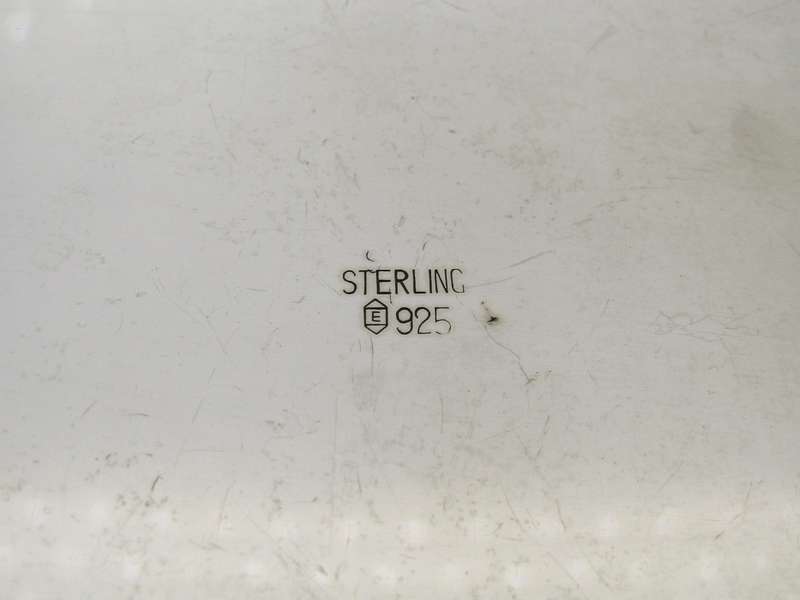 Sterling silver jewellery box, Circa 1900's.