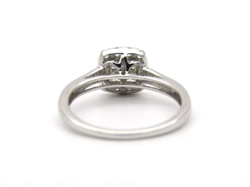 9K gold diamond ring.