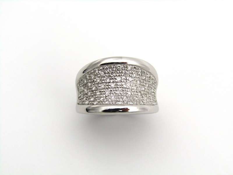 18K gold diamond ring.